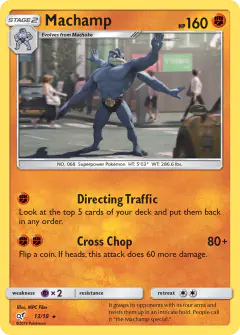 Machamp 13/18 Rare card from Detective Pikachu