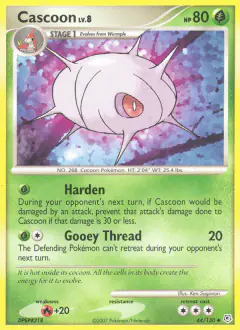 Cascoon 44/130 Uncommon card from Diamond & Pearl Base