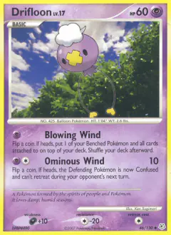 Drifloon 46/130 Uncommon card from Diamond & Pearl Base