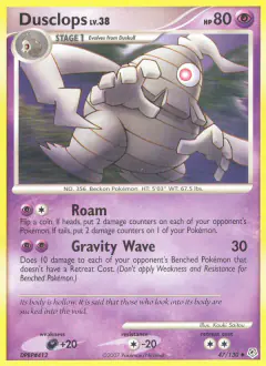 Dusclops 47/130 Uncommon card from Diamond & Pearl Base