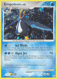 Empoleon 4/130 Rare Holo card from Diamond & Pearl Base