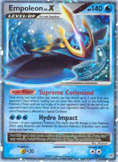 Empoleon LV.X 120/130 Rare Holo LV.X card from Diamond & Pearl Base