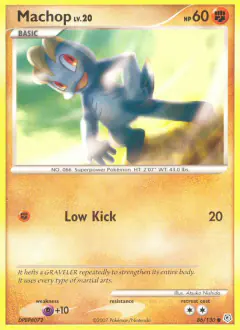 Machop 86/130 Common card from Diamond & Pearl Base