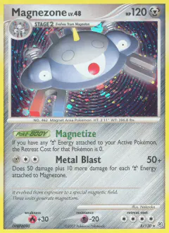 Magnezone 8/130 Rare Holo card from Diamond & Pearl Base