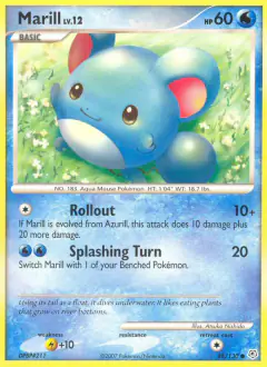 Marill 88/130 Common card from Diamond & Pearl Base