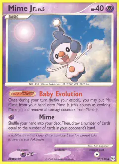 Mime Jr. 90/130 Common card from Diamond & Pearl Base