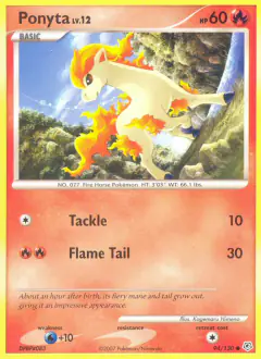 Ponyta 94/130 Common card from Diamond & Pearl Base