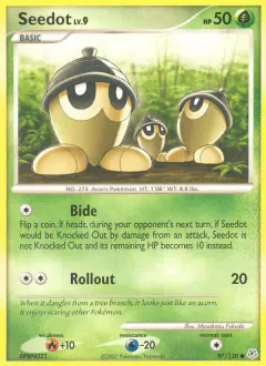 Seedot 97/130 Common card from Diamond & Pearl Base