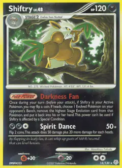 Shiftry 14/130 Rare Holo card from Diamond & Pearl Base