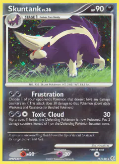 Skuntank 15/130 Rare Holo card from Diamond & Pearl Base