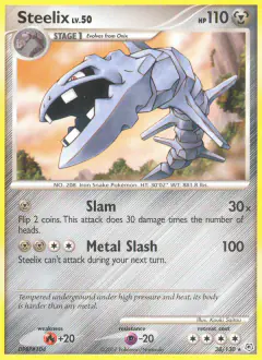 Steelix 38/130 Rare card from Diamond & Pearl Base