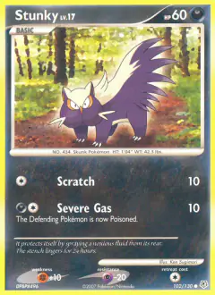 Stunky 102/130 Common card from Diamond & Pearl Base