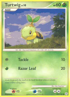 Turtwig 103/130 Common card from Diamond & Pearl Base