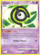 Unown [C] 67/130 Uncommon card from Diamond & Pearl Base