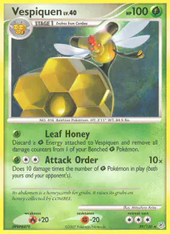 Vespiquen 39/130 Rare card from Diamond & Pearl Base