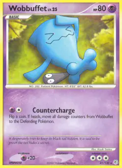 Wobbuffet 41/130 Rare card from Diamond & Pearl Base