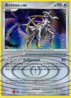 Arceus DP50 Promo card from DP Black Star Promo