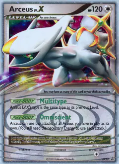 Arceus LV.X DP53 Promo card from DP Black Star Promo