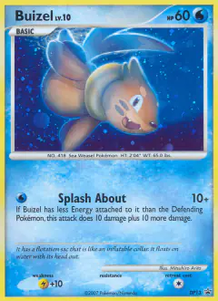 Buizel DP13 Promo card from DP Black Star Promo