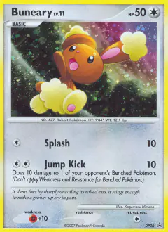 Buneary DP06 Promo card from DP Black Star Promo