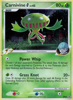 Carnivine G DP42 Promo card from DP Black Star Promo