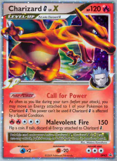 Charizard G LV.X DP45 Promo card from DP Black Star Promo