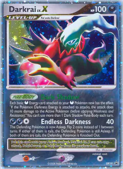 Darkrai LV.X DP19 Promo card from DP Black Star Promo