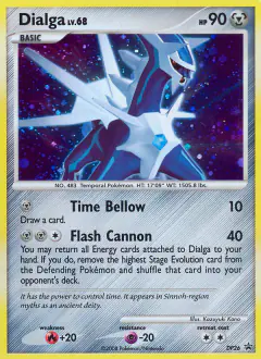 Dialga DP26 Promo card from DP Black Star Promo