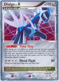 Dialga LV.X DP17 Promo card from DP Black Star Promo