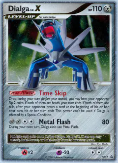 Dialga LV.X DP37 Promo card from DP Black Star Promo