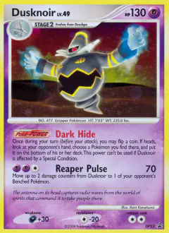 Dusknoir DP33 Promo card from DP Black Star Promo