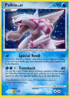 Palkia DP27 Promo card from DP Black Star Promo