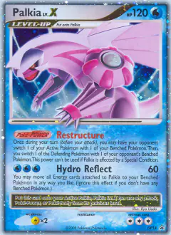 Palkia LV.X DP18 Promo card from DP Black Star Promo