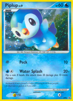 Piplup DP03 Promo card from DP Black Star Promo