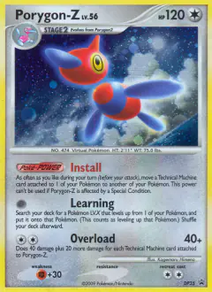 Porygon-Z DP35 Promo card from DP Black Star Promo