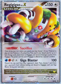 Regigigas LV.X DP30 Promo card from DP Black Star Promo