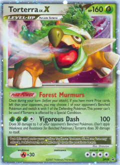 Torterra LV.X DP09 Promo card from DP Black Star Promo