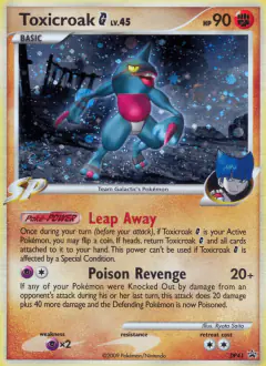 Toxicroak G DP41 Promo card from DP Black Star Promo