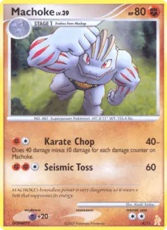 Machoke 4/11 Common card from DP Trainer Kit Lucario