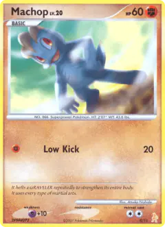Machop 5/11 Common card from DP Trainer Kit Lucario