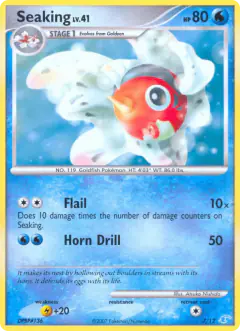 Seaking 7/12 Common card from DP Trainer Kit Manaphy