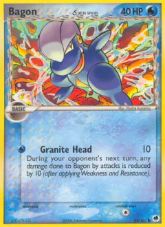 Bagon δ 43/101 Common card from Dragon Frontiers