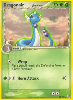 Dragonair δ 28/101 Uncommon card from Dragon Frontiers