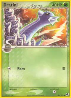 Dratini δ 46/101 Common card from Dragon Frontiers
