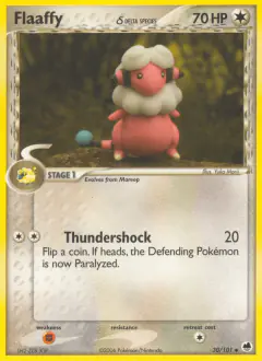 Flaaffy δ 30/101 Uncommon card from Dragon Frontiers