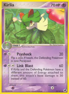 Kirlia 32/101 Uncommon card from Dragon Frontiers