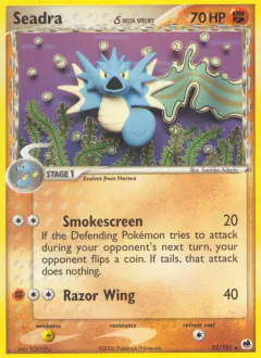 Seadra δ 22/101 Rare card from Dragon Frontiers