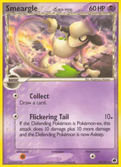 Smeargle δ 39/101 Uncommon card from Dragon Frontiers