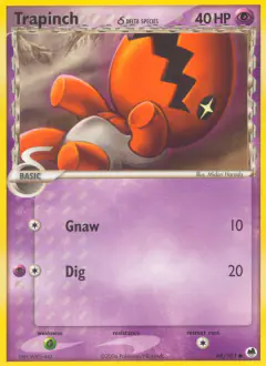 Trapinch δ 68/101 Common card from Dragon Frontiers