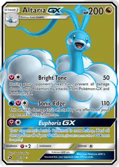 Altaria-GX 68/70 Rare Ultra card from Dragon Majesty